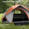 Afbeelding van Outsunny Campingtent van Polyester, Kunststof - 210L x 150B x 110H cm - Roestrood