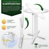 Afbeelding van tillvex® Gastro statafel, inklapbaar, 60 cm diameter, met hoes, weerbestendig, rond