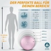 Afbeelding van TRESKO® anti-burst gymnastiekbal 65 cm (princess-pink) met luchtpomp, tot 300 kg, voor 155-175 cm