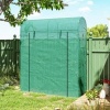 Afbeelding van Outsunny Kas-PE, Staal 170L x 68B x 200H cm - Groen
