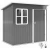 Afbeelding van Outsunny Tuinhuis van staal 211L x 133B x 190H cm - Donkergrijs