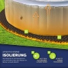 Afbeelding van tillvex® ronde onderlegger voor whirlpools, 196 cm, thermische vloerbescherming