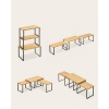 Afbeelding van SONGMICS Organizer voor keukenkast, set met 3 planken, stapelbaar, uitbreidbaar kruidenrek, metaal e