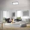 Afbeelding van Briloner Leuchten - Led-plafondlamp, 22 W, 3000 lumen, vierkant, wit-zwart met achtergrondlicht