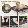 Afbeelding van PawHut-Hundeliege van polyester en staal - 106L x 76B x 99H cm - Koffiekleur