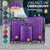 Afbeelding van Tillvex® 3-delige reiskofferset met bagageweegschaal en accessoires, lila