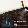 Afbeelding van Outsunny Tuin Bloembed van Dennenhout, Staal - 116L x 20B x 112H cm - Natuurhout