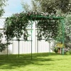 Afbeelding van Outsunny Stalen Rankgitter, 223L x 223B x 223H cm, Groen