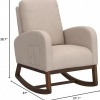 Afbeelding van Pannow gestoffeerde schommelstoel, mid-century, moderne schommelstoel voor de kinderkamer