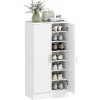 Afbeelding van HOMCOM Schoenenkast van Spaanplaat 55x35x108 cm Wit