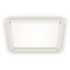 Afbeelding van Witte plafondlamp met hoekige achtergrondverlichting, 1x LED 22W 900Lm 4000K, 52x2cm