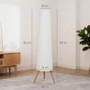 Afbeelding van HOMCOM Dimbare LED Staande Lamp met Driepoot in Wit voor Woonkamer en Slaapkamer