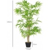 Afbeelding van Outsunny - Kunstplant met pot - Voor binnen en buiten - Groen