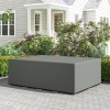 Afbeelding van Outsunny Waterdichte Tuinmeubelhoes, Winddicht en UV-bestendig, Grijs 600D Oxford-stof