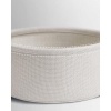 Afbeelding van VASAGLE Bijzettafel Rond - 45 cm - met stoffen mand - opbergruimte - grijs/wit