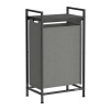 Afbeelding van VASAGLE Wasmand met Plank, Uitschuifbaar en Afneembaar, Metalen Frame, 47 L