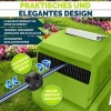 Afbeelding van tillvex® Tuinslanghaspel Groen/Grijs 30m met Wandbevestiging en Handgreep