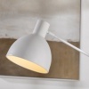 Afbeelding van HOMCOM - Staande lamp met voetschakelaar - Hoogte verstelbaar - Wit