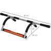 Afbeelding van HOMCOM Optrekstang van staal, schuim en PE, 92L x 40B x 17H cm, Zwart