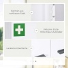 Afbeelding van Kleankin medicijnkast met slot en 3 planken - wit