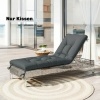 Afbeelding van Outsunny Tuinkussen voor Sofa - Polyester, PP-katoen - 65L x 198B x 13H cm - Donkergrijs