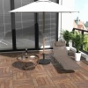 Afbeelding van Outsunny Inklapbaar Ligbed met Kussen en 5 Posities - Bruin Tuinligbed