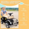 Afbeelding van AIYAPLAY Glijdende Auto voor Kinderen, Kunststof en Metaal, Zwart, 77,5 x 41,5 x 45 cm