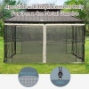 Afbeelding van Outsunny - Vliegennet - Polyester en Nylon - Zwart