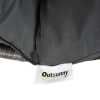 Afbeelding van Outsunny Papasan fauteuil met grijze rotan bekleding en 360 graden draaifunctie