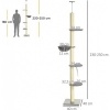 Afbeelding van PawHut Deckenhoog Krabpaal met Hangmat D30-660V00