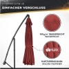 Afbeelding van Tillvex Parasol Ø 300 cm met zwengel, hoes en windbescherming - Waterdicht en UV-bestendig