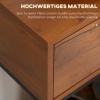 Afbeelding van HOMCOM Console Tafel - Spaanplaat, Staal - 80L x 30B x 76H cm - Natuurlijk Hout