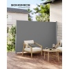 Afbeelding van SONGMICS uitschuifbare aluminium zijluifel, 180 x 400 cm