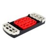 Afbeelding van HOMCOM Verstelbare Aerobic Stepper met Antislip Oppervlak - Rood/Zwart/Grijs 68 x 29 x 15 cm