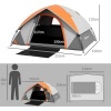 Afbeelding van Outsunny Campingtent van Polyester, Kunststof - 210L x 150B x 110H cm - Roestrood