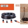 Afbeelding van BLACK+DECKER Tuinslang met Koppelingen - 20 Meter - 5 Stuks - Max. 6Bar - PVC - Zwart/Oranje