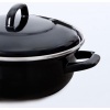 Afbeelding van BK Fortalit Emaille Braadpan 24cm/2.5L - Inductie - Ovenbestendig - Zwart/Blauw