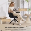 Afbeelding van HOMCOM Accentstoel van Polyester, 60L x 61B x 88H cm, Zwart