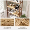 Afbeelding van HOMCOM Opbergmand Waterhyacint, Metaal - 36L x 26B x 5H cm - Natuurlijk Hout