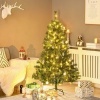 Afbeelding van HOMCOM Kunstkerstboom met 120 LED's en decoratie Ø 95 x 150 cm