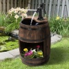 Afbeelding van Outsunny Tuinfontein van Tannenhout Natuur