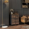 Afbeelding van HOMCOM Kommode van polyester en staal - 60x29x85 cm - Rustiek bruin