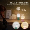 Afbeelding van HOMCOM LED Mond Tafel lamp met USB, nachttafel lamp voor woonkamer en speelkamer, wit