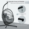 Afbeelding van Outsunny - Hangstoel met Kussen - Staal - Polyester - Grijs