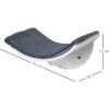 Afbeelding van PawHut Kattenbed met wandplank en pluchen bekleding, bruin MDF