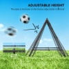 Afbeelding van HOMCOM Voetbal Rebounder - PE, Staal - 100L x 95B x 90H cm - Zwart