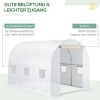 Afbeelding van Outsunny Vervangfolie voor kas PE 300L x 200B x 200H cm - Wit