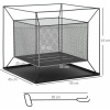 Afbeelding van Outsunny Vuurkorf Metaal 45L x 45B x 43H cm Zwart