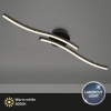 Afbeelding van Briloner REY Plafond- en Wandlamp met Glittereffect - 12W - 1400 lm - Warm Wit - Zwart
