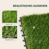 Afbeelding van Outsunny kunstgras - 10-delige set - met afwateringsfunctie - groen